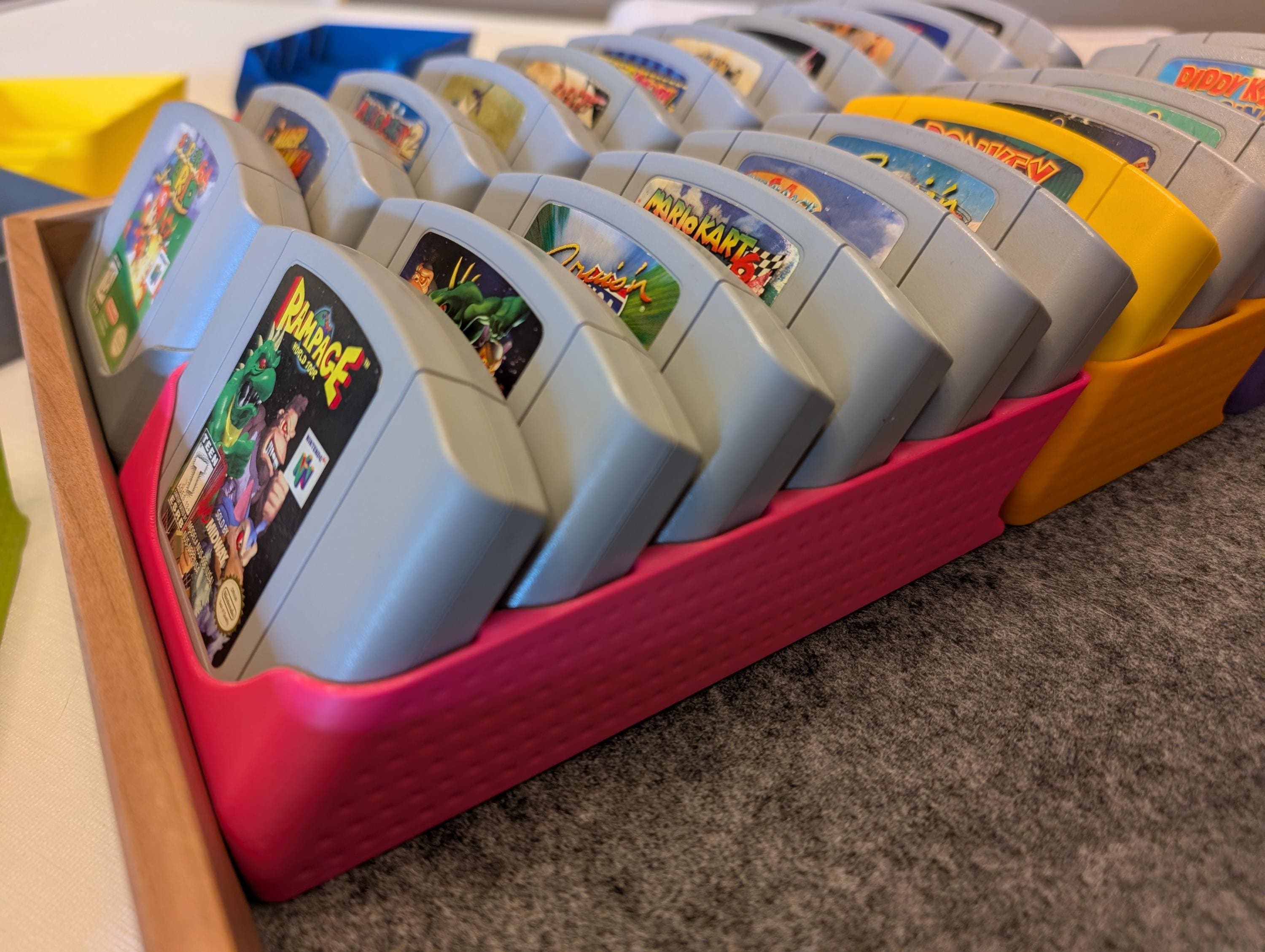 N64 Game Cartridge Anti Dust Storage Display Holder