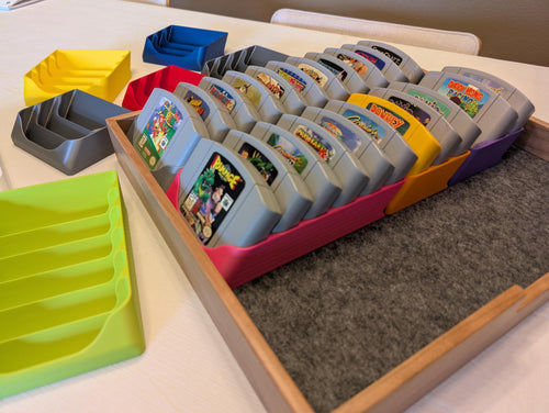 N64 Game Cartridge Anti Dust Storage Display Holder